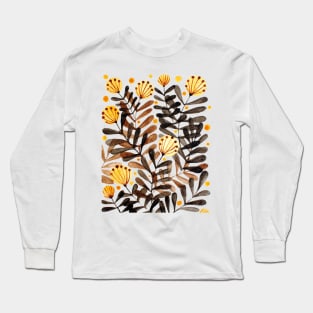 Flowers and foliage - autumn palette Long Sleeve T-Shirt